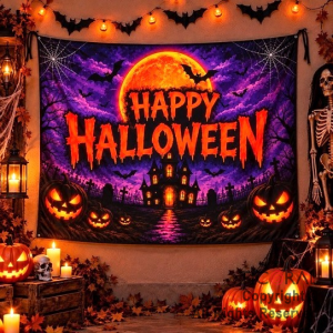 BANNER HAPPY HALLOWEEN 1,80 X 1,20 MTS